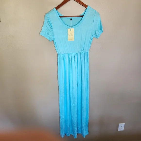 Han Mei Li Light Blue Summer Dress – Size Small - Picture 1 of 5